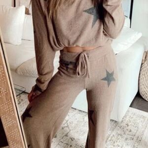 Starry Brown Women's Jogger Set